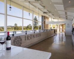 Interior of tasting room at Iron Hub