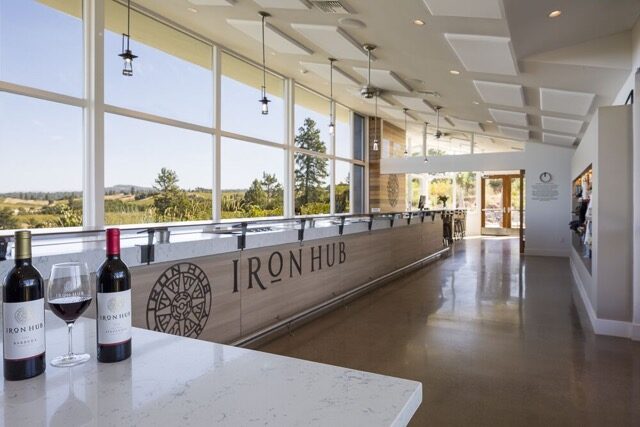 Interior of tasting room at Iron Hub
